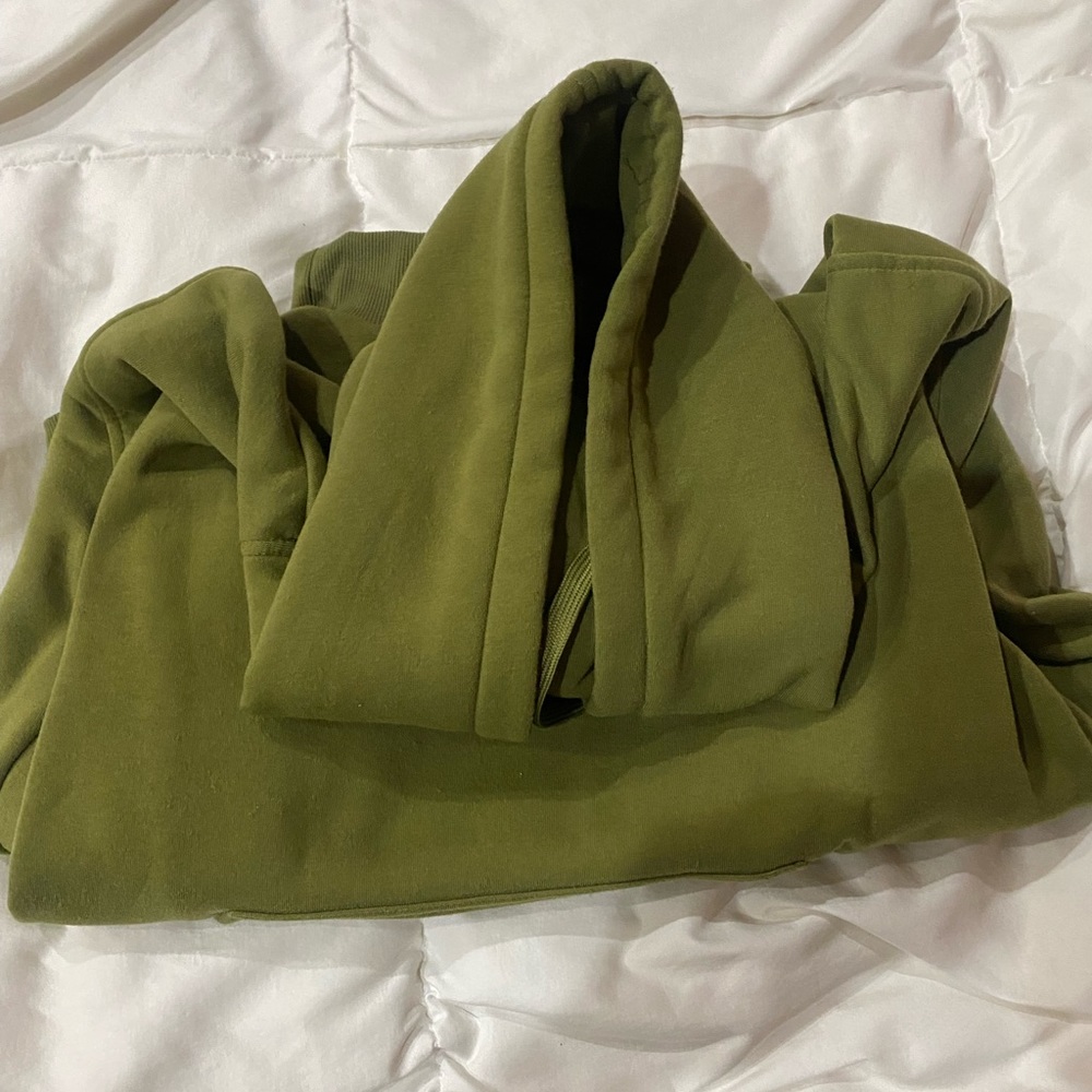 Green hoody size Large, gently used